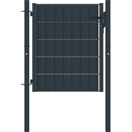 Hegnslge 100x81 cm PVC/stl antracitgr