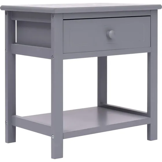 Natbord 40x29x42 cm i kejsertræ grå