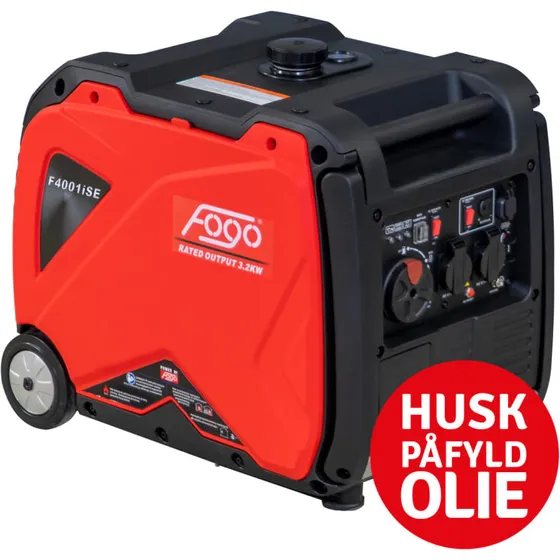 Fogo F4001ISE invertergenerator 3,5 kW, elstart
