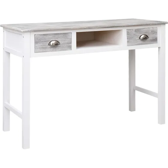 Skrivebord i tr 110x45x76 cm  gr vintage