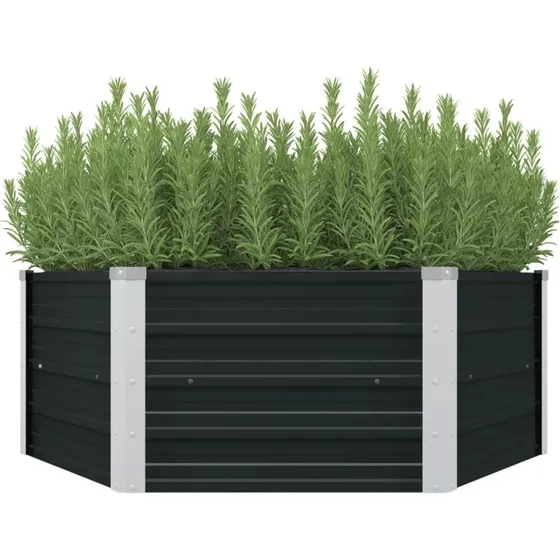 Hvet plantekasse 12912945 cm galvaniseret stl, antracit