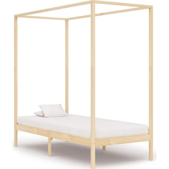 Himmelseng stel 100x200 cm i massivt fyrretræ