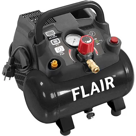 Flair 1,5 HK bærbar oliefri kompressor 6 L