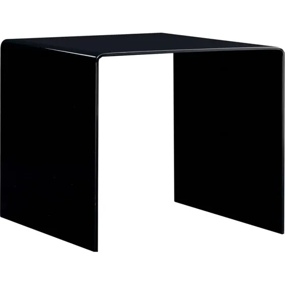 Sofabord i hærdet glas 50x50x45 cm (transparent)