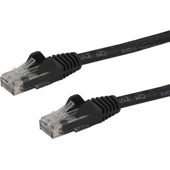 Cat6 UTP Netvrkskabel 15 m - StarTech, Sort