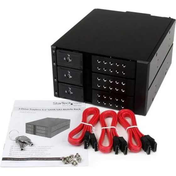StarTech 3-bay Hot-Swap 3,5" SATA/SAS mobilbays