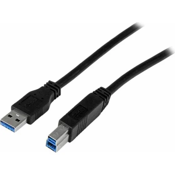 StarTech USB 3.0 A til B kabel 1 m – Sort