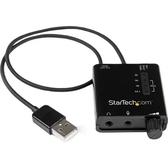 StarTech USB 2.0 Eksternt Lydkort ICUSBAUDIO2D (Sort)