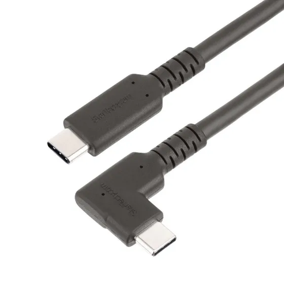 StarTech 2 m Robust USB-C 90 kabel, 5 Gbps, 4K@60Hz, 100W