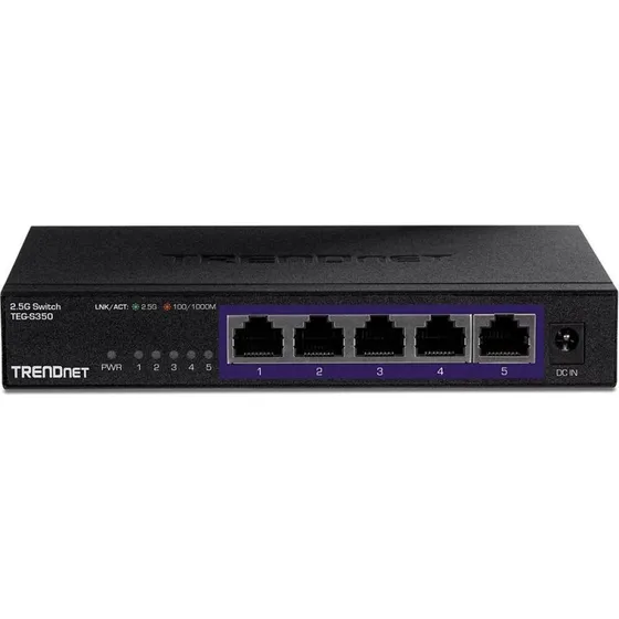 TRENDnet TEG-S350 5-port 2,5Gbps netværksswitch
