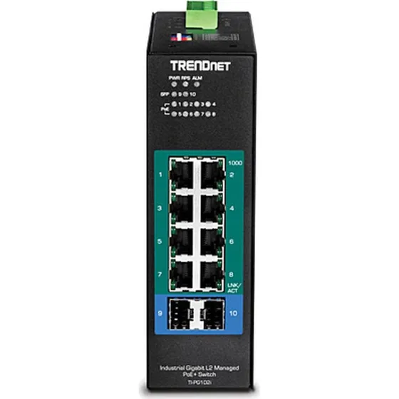 TRENDnet TI-PG102I  10-port Gigabit PoE+ switch