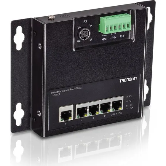 TRENDnet TI-PG50F 5-port Gigabit PoE+ industri-switch (120W)