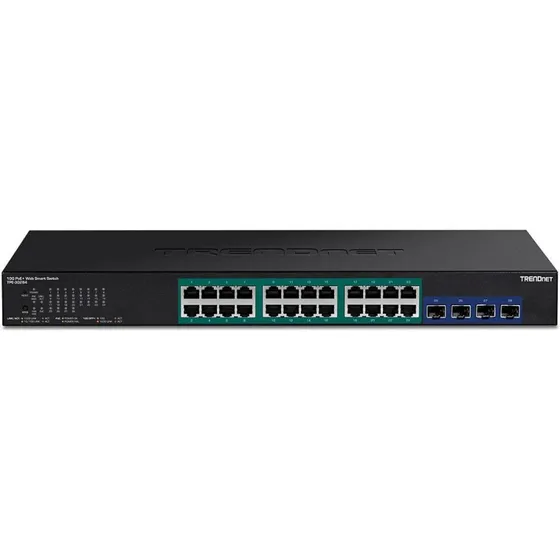 TRENDnet TPE-30284 28-port Gigabit PoE+ Switch (24 PoE, 4 SFP+)