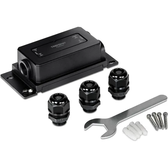 TRENDnet TI-BEP200 netvrksswitch/forlnger, 60W, sort