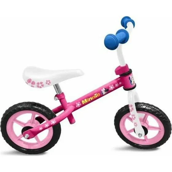 Minnie Mouse lbecykel uden pedaler  justerbar brnecykel