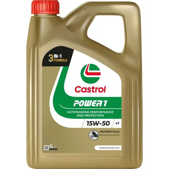 Castrol Power1 4T 15W-50 motorolie 4 L (JASO MA2)