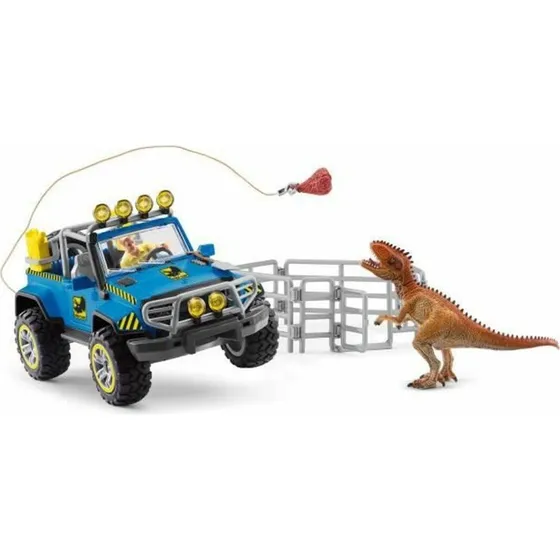 Schleich Dinosaurs Playset – Jeep, Giganotosaurus & Forsker Luis
