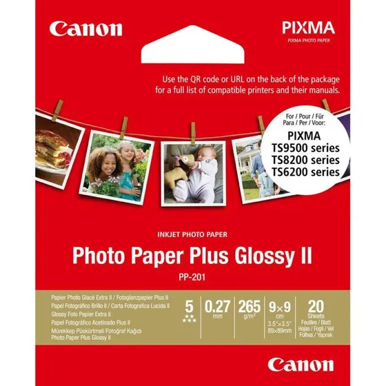Canon Photo Paper Plus Glossy II PP-201 8989 mm 20 ark