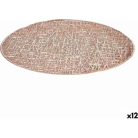 Kinvara rund dkkeserviet 38 cm  pink, 12 stk.