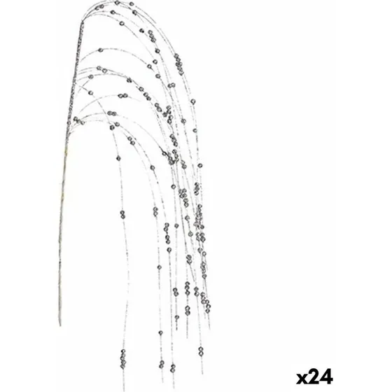 Sølvgren med kugler 100×3×5 cm — 24 stk.