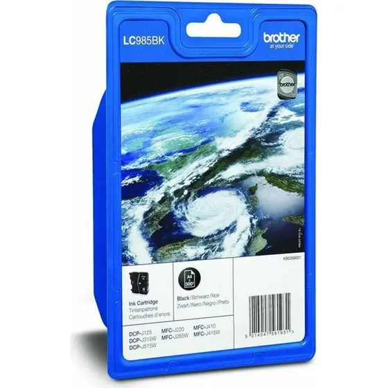 Brother LC985BK original blkpatron - Sort (300 sider)