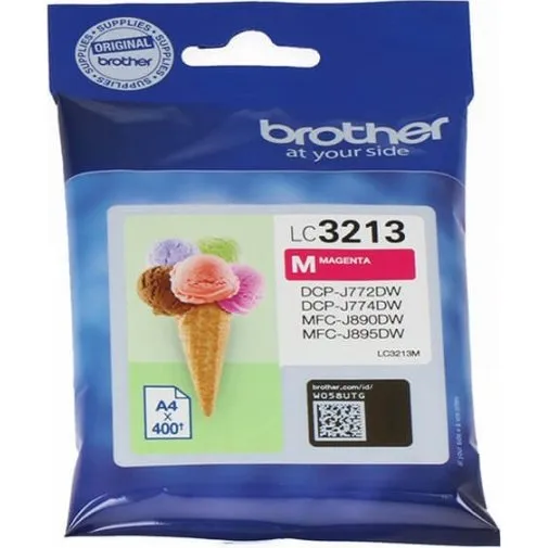 Brother LC3213M original blkpatron  Magenta (op til 400 sider)