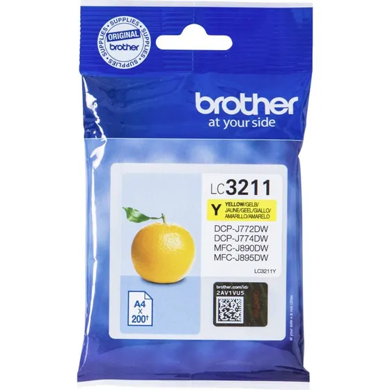 Brother LC3211Y gul original blkpatron  200 sider