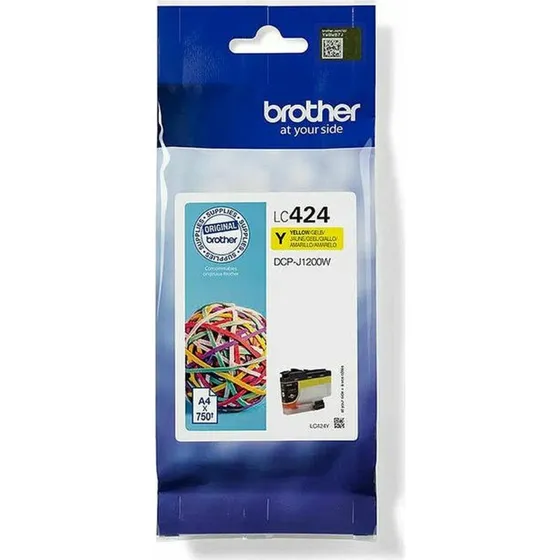 Brother LC424BK original blkpatron  sort (750 sider)