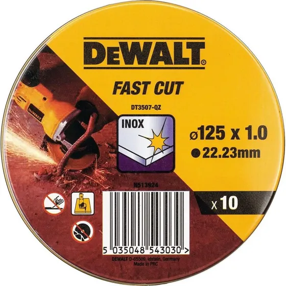 DeWALT DT3507-QZ skreskiver 125 x 1,0 mm (10 stk)
