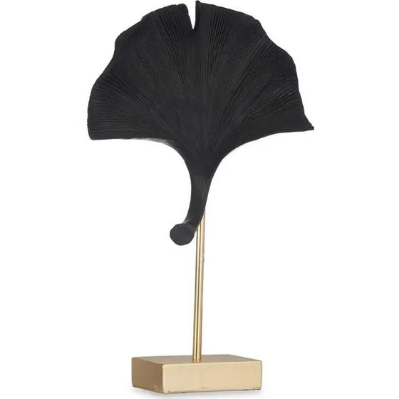 Dekorationsfigur Sort/Guld Blomst 8×37×24,5 cm