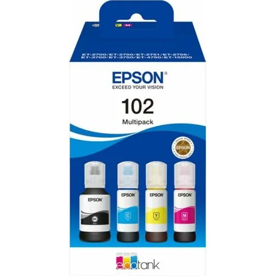Epson 102 EcoTank Blk Multipack  S/C/M/Y (C13T03R640)