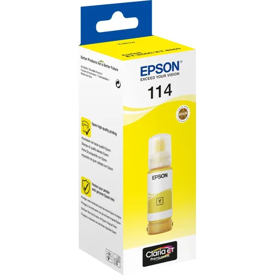 Epson 114 Gul 70 ml  Original blkrefill til EcoTank
