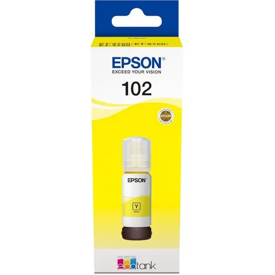 Epson 102 Gul 70 ml  Blkbeholder til EcoTank (C13T03R440)