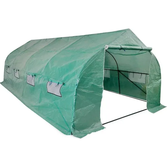 Transportabel polytunnel drivhus 18 m - stlramme walk-in