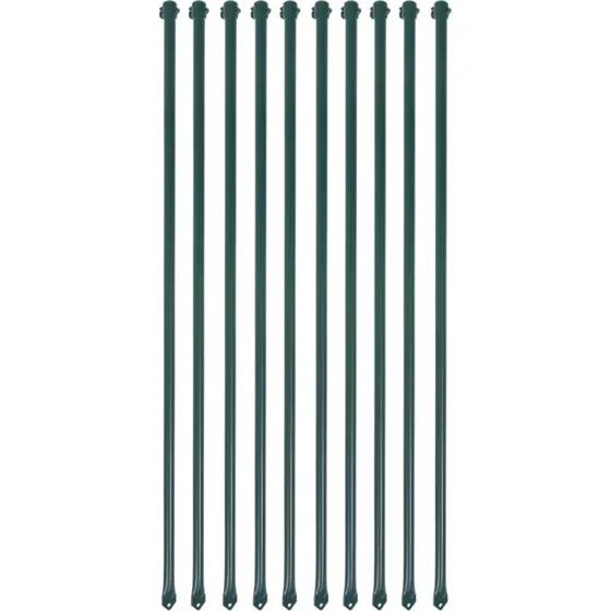 Plantestnger 10 stk. 1 m  grn metal