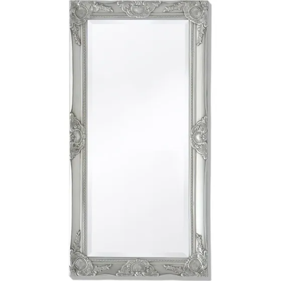 Vgspejl barok 100x50 cm slv - dekorativ trramme
