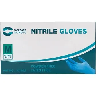 Safecare Nitrilhandske blå M 100 stk