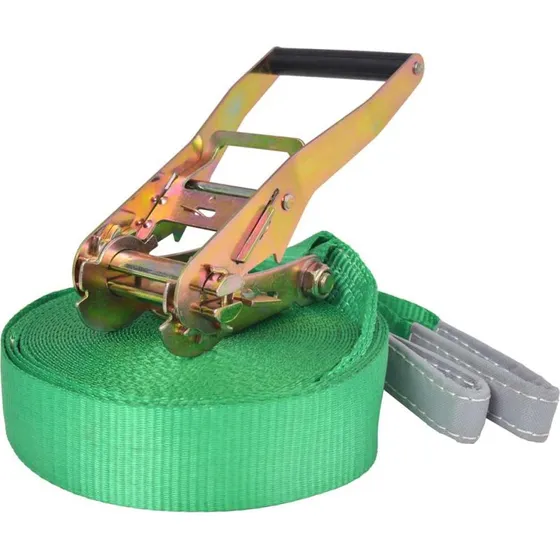 Slackline 15 m x 50 mm  150 kg, grn