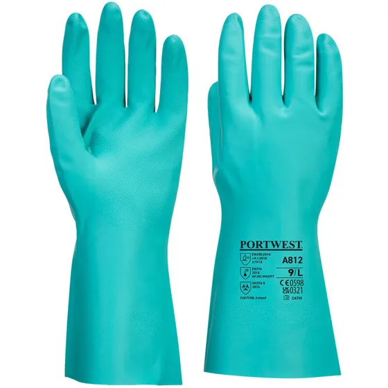 Portwest A812 Nitrosafe Plus nitrilhandske, grøn