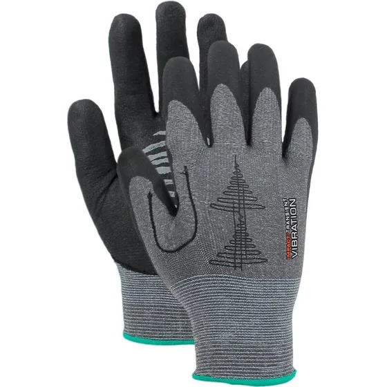 Transient antivibrationshandske str. 9, nitril halvdyppet