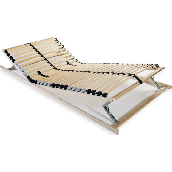 Lamelbund 7-zoner 28 lameller 70x200 cm (bøgetræ)