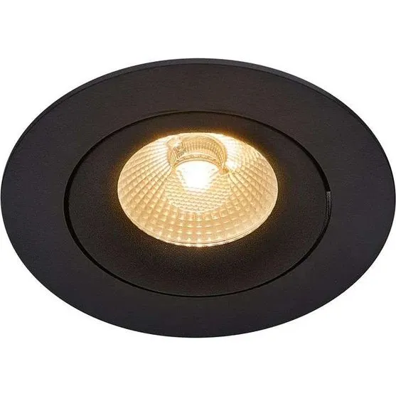 Nordlux Aliki Indbygningsspot Sort - Indbygget LED, IP44