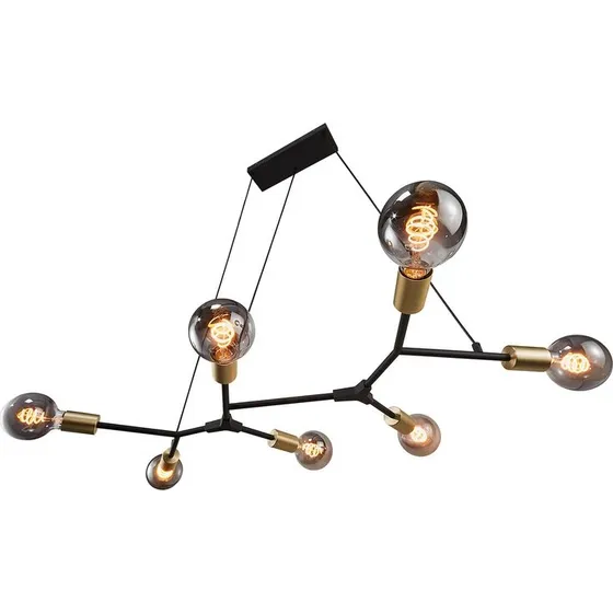 Nordlux Josefine 7-pendel – sort/messing