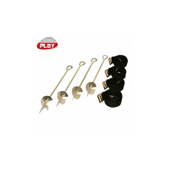 Stormankre til trampolin 4 stk med stropper  Nordic Play