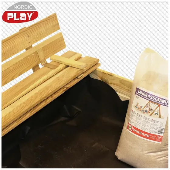 Sandkassedug 170x170 cm  sort, vandgennemtrngelig