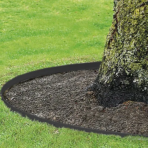 HORTUS metal bedafgrænser sort, galvaniseret 4 stk (118x13 cm)