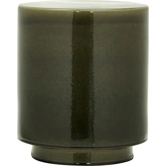 House Doctor Thea Sidebord Ø34 cm – Grå keramisk