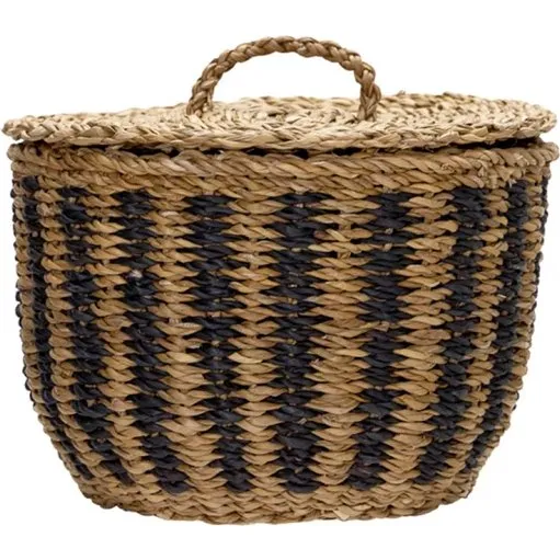 House Doctor Cesto - 3-pak håndflettede opbevaringskurve