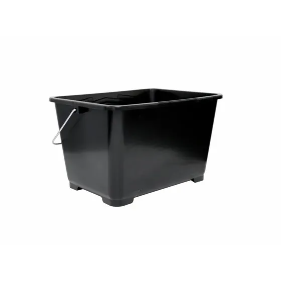 Firkantet malerspand 14 L  sort rullespand