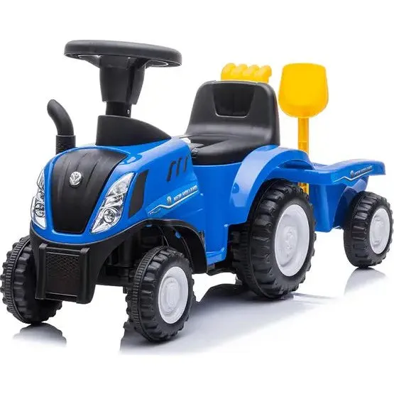 New Holland traktor gåbil med trailer og redskaber